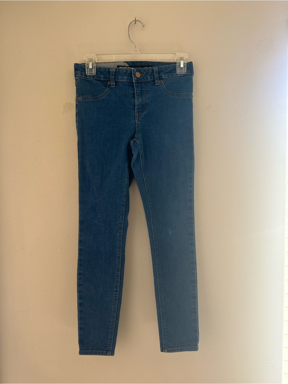 Volcom Women's Dark Blue Skinny Jeans
